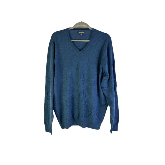 Bonobos Other - Bonobos Extra Fine Merino Wool Lightweight Knit V Neck Sweater Blue